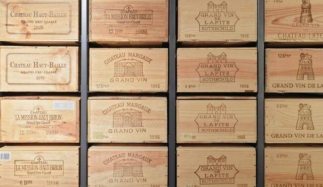 Aerni Konstruktion für Bordeaux-Holzkisten